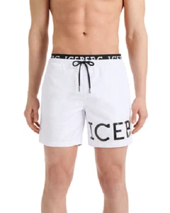 Iceberg Board Short Pantaloncino Mare Uomo ICE2MB11 Bianco - Imagen 1 de 5