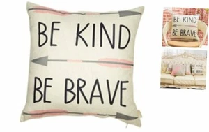 Fjfz Cotton Linen Home Decorative Quote Words Throw Pillow Case Cushion Cover fo - Picture 1 of 4