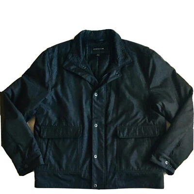 Chaqueta negra con botones delanteros talla XL Structure para hombre Foto 1 de 4