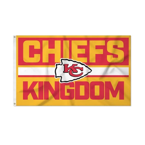 Kansas City Chiefs Bold Banner Flag 3x5 Chiefs Kingdom Cover
