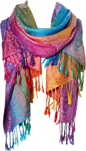 Fashion Women'S Silk Scarf Luxury Satin Shawl Wraps - Picture 1 of 12