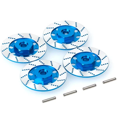 4Pcs/Set Metal Hex Wheel Rim Brake Disc Caliper For 1/10 RC Drift Touring Car - Image 1 of 2