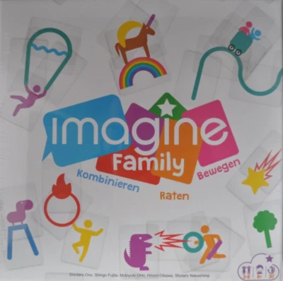 Imagine Family Familienspiel Gesellschaftsspiel Kartenspiel Asmodee Raten Bewege - Bild 1 von 2