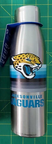 NFL Jacksonville Jaguars Tervis 17oz Slim Stainless Steel Water Bottle Cover