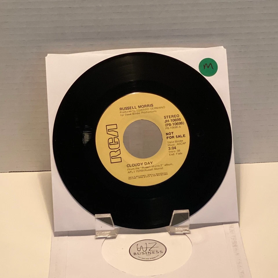 Russell Morris – Cloudy Day RCA – JH-10698, Promo, Stereo, Mono - Image 1 of 2