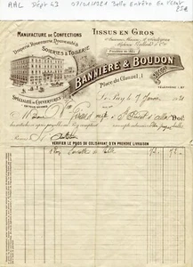 Dépt 43 - Le Puy 1 Place du Clauzel - Belle Entête d'une Manufacture de 1921 - Bild 1 von 1