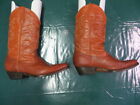 Men's Pistlero Genuine Lizard Skin Peanut Brittle Boots Size 9 Very Nice!