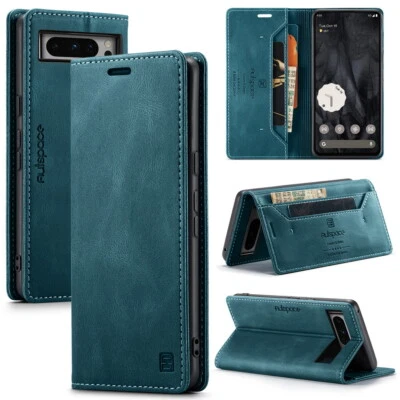 For Google 7 8A 9 10 Pro Fold Wallet Phone Case Classical Flip Leather Card Slot - Image 1 of 4