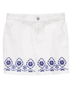 Gymboree NWT Sparkle Safari Embroidered Denim Skirt Size 4 - Picture 1 of 1
