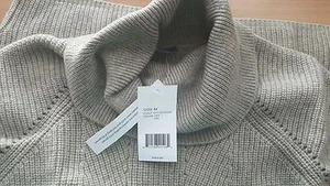 Vince NWT $365 Ribbed Wool & Cashmere Blend Cowl Neck Tunic sweater top M - Picture 1 of 9