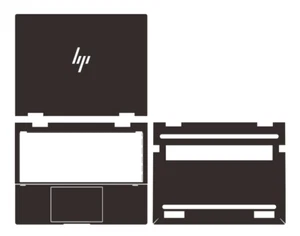 Carbon Sticker Skin Cover for HP Envy x360 2-in-1 Laptop 13-bf0xxx 13-bf0064TU - Picture 1 of 40