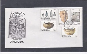 JAMAICA 1979 FIRST DAY COVER NATIVE ARAWAK ARTIFACTS ART + CACHET - Picture 1 of 1