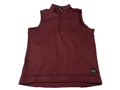 Chaleco Nike Golf Para Hombre Grande Repelente Térmico 1/4 Cremallera Ajuste Estándar Granate AQ0816-652 Foto 1 de 4