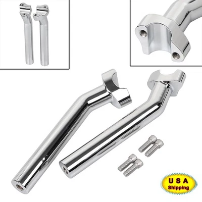 8.5" Pullback Handlebar Risers For Harley 1" Bar Road King Dyna Heritage Softail Foto 1 de 4