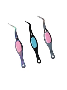 Juego de 3 pinzas artesanales de bloqueo cruzado de precisión de acero inoxidable - Imagen 1 de 4