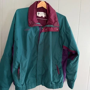Vintage 90s Columbia Bugaboo Jacket Shell Lightweight retro sportswear Men L - Picture 1 of 11
