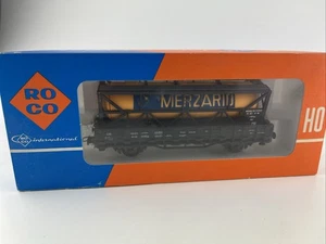 Roco 4317 H0 DC Kranschutzwagen der DB OVP mit MERZARID Kessel Ladung - Bild 1 von 4