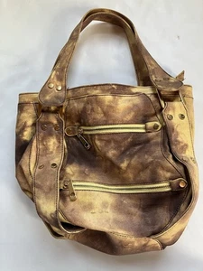 Big Buddha braun hellbraun Handtasche Schultertasche Stoff Canvas Reißverschlusstaschen gebraucht, in einwandfreiem Zustand - Bild 1 von 7