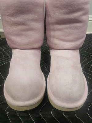UGG Classic Short Jersey Suede Boots Pink Mist Women Size 7 - Image 1 of 4