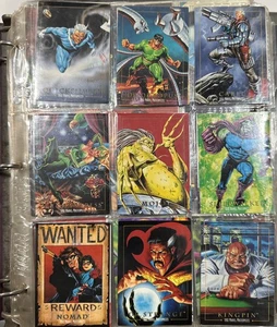 Marvel 1992-95 Dead Pool Wolverine Skybox  Flair 393 Card Binder  Lot - Picture 1 of 24