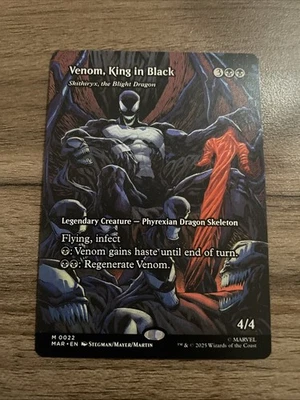 Magic The Gathering Marvel SpiderMan - Venom, King in Black #22  - Borderless - Image 1 of 2