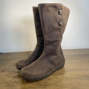 TEVA 4327 Women's TONALEA Brown Waterproof Leather Upper Winter Boots Size 10 - Picture 1 of 17
