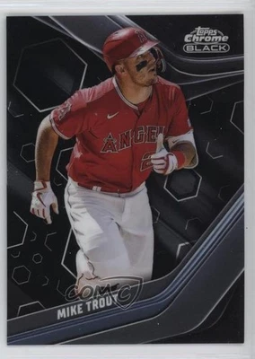 2023 Topps Chrome Black Mike Trout #100 - Image 1 of 2