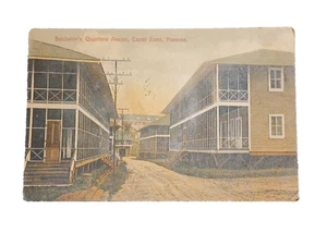 Bachelor Quarters Ancón Canal Zona Panamá 1913 CASA DE TRABAJADORES CHRISTO CON MATASELLOS - Imagen 1 de 11