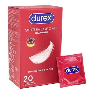 Durex 16596667 Gefühlsecht Classic 20St. Kondome - Transparent - Bild 1 von 4