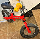 16 " ZOLL - KINDER - LAUFRAD MIT BREMSE / CURTIS / NEUE REIFEN * ROT * TOP *