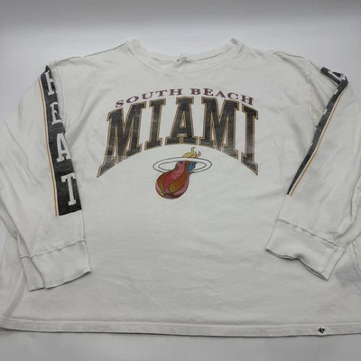 Sudadera Miami Heat 47 Mujer XL Blanca Estampado Gráfico Logo 100% Algodón. #38722 Foto 1 de 4