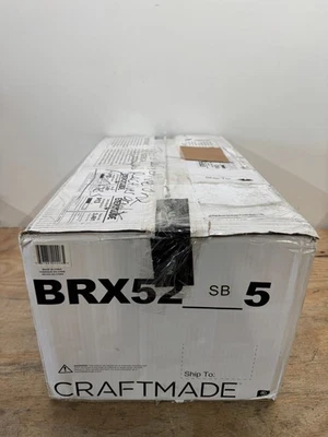 Craftmade BRX52SB5 Braxton 52" 5 Blade Indoor Ceiling Fan, Satin Brass *READ* - Image 1 of 4