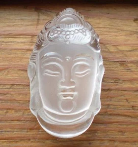 Clear Quartz Kwan Yin Carving sc887a - Picture 1 of 4