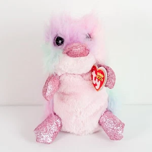 Peluche Ty Beanie Boos Petunia Platypus 6" 2019 pastel peludo tie dye con etiqueta - Imagen 1 de 9