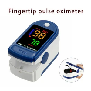 Color LED Fingerspitze Pulsoximeter Blutsauerstoff SpO2 Monitor NEU - Bild 1 von 8