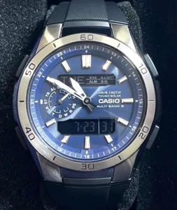 CASIO WAVE CEPTOR WVA-M650-2AJF Blue Tough Solar Atomic Radio Watch Japan FdExDH - Picture 1 of 12