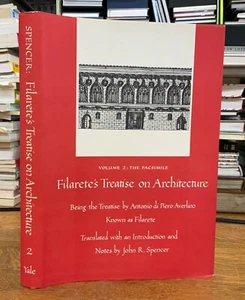 1965 Filarete's Treatise on Architecture - Yale Facsimile, Vol. II ONLY w/ DJ - Picture 1 of 24