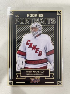 Pyotr Kochetkov 2022-23 Upper Deck UD Portraits #P-45 Carolina Hurricanes