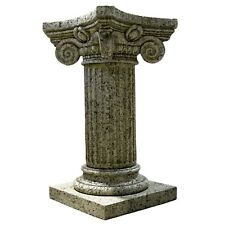 Column With Cap Engraving IN Marble Home Decor Indoor External H 30 5/16in