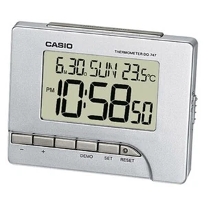 Despertador Digital Casio Con Termómetro Color Plateado DQ-747-8EF - Imagen 1 de 1