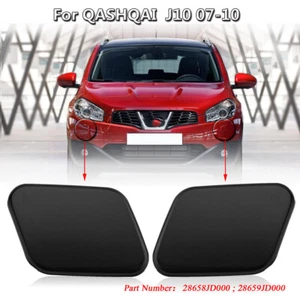 2x Front Bumper  Headlight Washer Cover Cap For Nissan Qashqai J10 2007-2010 - Picture 1 of 7