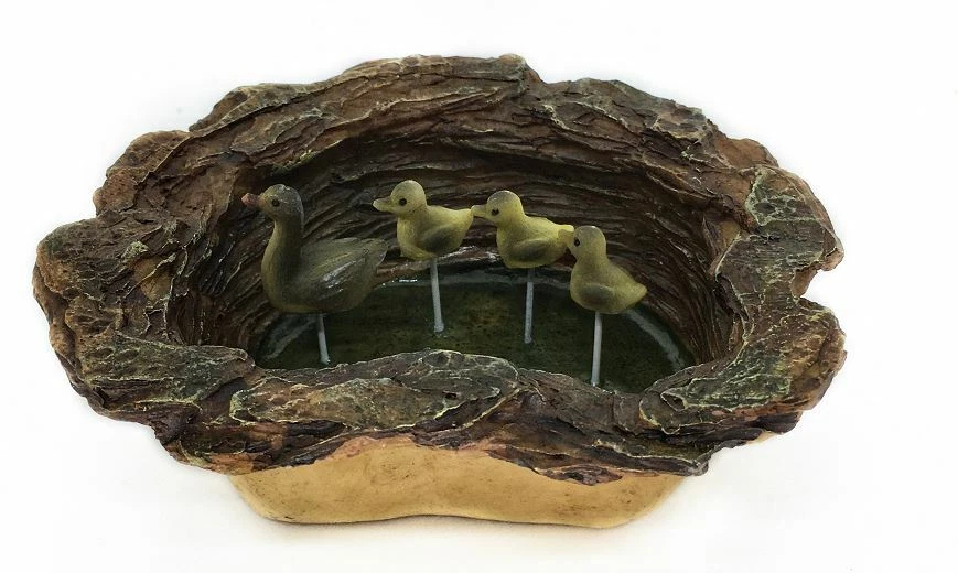 Mallard's Pond, Miniature Fairy Garden Pond,  Terrarium Pond,  Pond with Ducks - Image 1 of 1