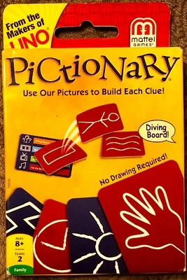 Pictionary Card Game - Ages 8 & Up - 2 Teams - No Drawing Required! - NIB - Image 1 of 2