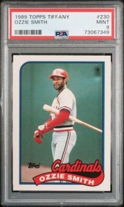 (PSA 9) 1989 Topps Tiffany #230, Ozzie Smith  [Hall of Fame]