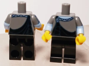 New LEGO Greek Toga Party Costume Torso Legs Add your Head Black Sheet Blue - Picture 1 of 2