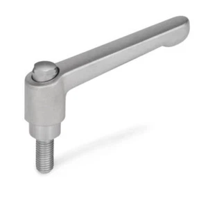 verstellbarer Edelstahl-Klemmhebel, M8x32 Aussensechskant GN300.5-63-M8-32-AS - Bild 1 von 2
