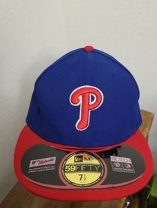 Philadelphia Phillies Made in the USA vintage hat New Era 59fifty fitted 7 1/2 - Picture 1 of 7