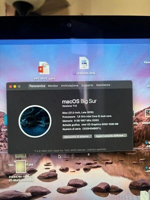 Apple iMac 21.5-Inch, Late 2015. INTEL CORE i5 CPU 1,60GHz - Immagine 1 di 4