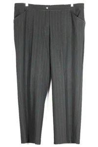 Karen Kane Striped Black Blue Women's Dress Pants Zip Closure 20W 042 - Picture 1 of 4