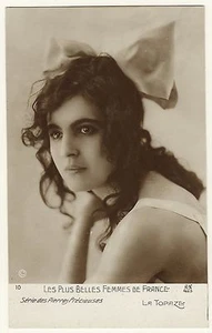 PORTRAIT OF ONE OF THE MOST BEAUTIFUL WOMEN OF FRANCE-PHOTOGRAPH BY ALFRED NOYER - Picture 1 of 3